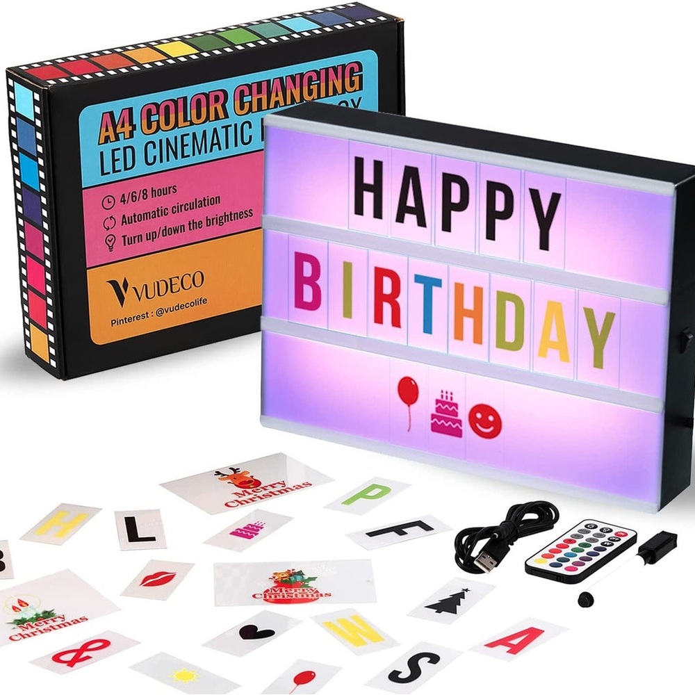 Color Changing LED Cinematic Light Box